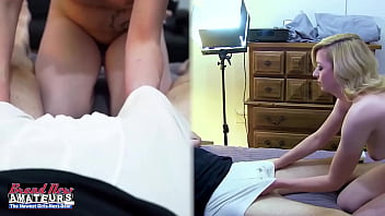 Busty blonde keyton gets her wet twat and butt banged in doggystyle