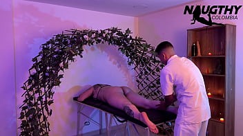 Horny milf masturbates thinking about her masseuse