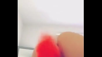 Showing off her tiny tits