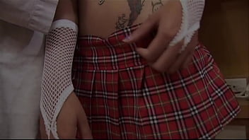 Young japanese born slut with hairy pussy gets her pussy stuffed