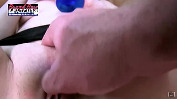 Short haired nympho cora dildo fucks her cunt before draining a dick