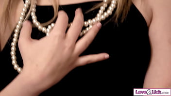 Housecleaner kylie rocket gives teen boss coco lovelock a good view on her tasty lesbian make out and the petite blonde is pussy licked