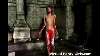 3d anime babes in pantyhose and lingerie