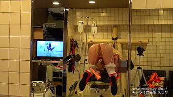 女装娘えりな 3ℓ尿浣腸→ダダ漏れ→極太ピストン躾けオナ thumbnail