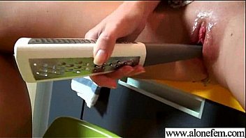 Sexy girl use all kind of things to masturbate movie 28