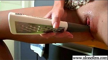 Sexy girl use all kind of things to masturbate movie 28