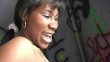 Black girl have surprise gloryhole 26