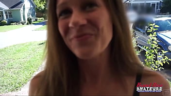 Petite mature brunette julia gives a wet bj and masturbates