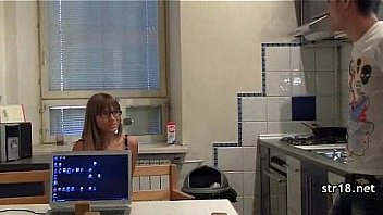 Skinny teen slut fucked and facialed