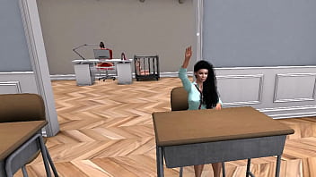 Шлюшку Катю прямо во время урока