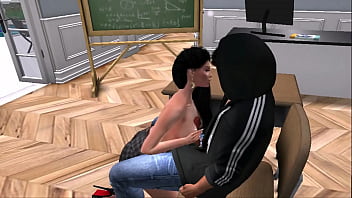 Шлюшку Катю прямо во время урока