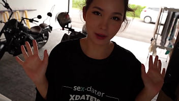 Asian neighbor from the sex dater site came to get acquainted and fuck hard