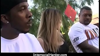 Fingering high heels slut interracial black white couple porno 15