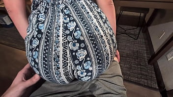 Horny slut wife grinds and fucks wet cock