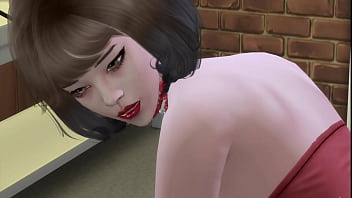 Chinese boy takes a hooker in a sexy cosplay to a motel