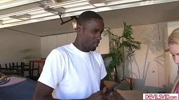 Summer daniels was asked to collect the rent but their black tenants gang her fuck all her holes at once her pussy her ass and her mouth