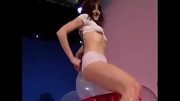 Looner girl gianna rides in white panties