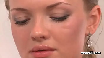 Super pierced blonde jerking