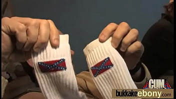 Interracial gangbang with white dicks 26