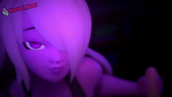 Purple shortstack strokes your cock