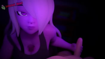 Purple shortstack strokes your cock