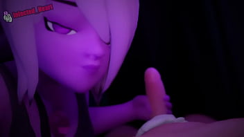 Purple shortstack strokes your cock