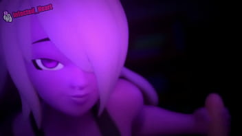 Purple shortstack strokes your cock