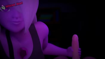 Purple shortstack strokes your cock Purple shortstack strokes your cock