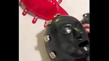 New inflatable rubbersfinest mask and covers thanks santa ️