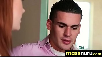 Nuru massage ends with a hot shower fuck 18