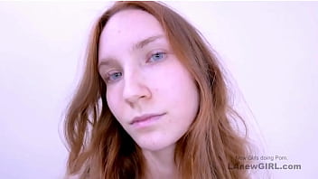 Lovely golden haired girl got seduced by the producer