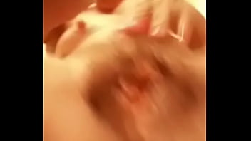 Ex rubbing and opening pussy