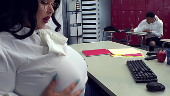 Chubby teacher chloe klein bangs her hung black student jm1243