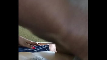 Wet tight black pussy super close up