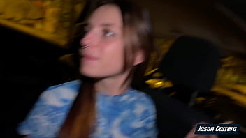 My friend sucked my dick and fucked me in the car on a famous public avenue