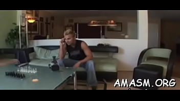 Pole sucking by a stupefying honey