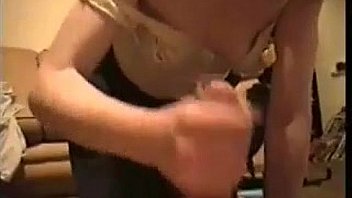 Kinky blowjob video in the living room