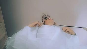 Chantal channel as a great dancer with ballerina's dress