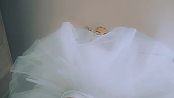 Chantal channel as a great dancer with ballerina's dress