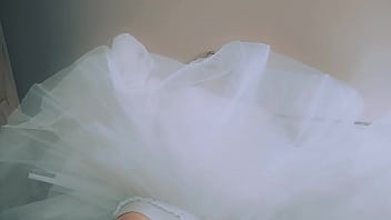 Chantal channel as a great dancer with ballerina's dress