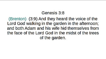 Genesis chapter 3 brenton greek translation