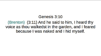 Genesis chapter 3 brenton greek translation
