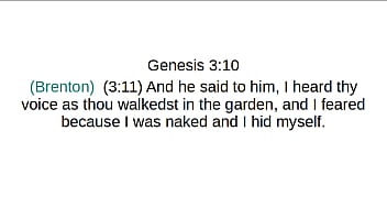 Genesis chapter 3 brenton greek translation