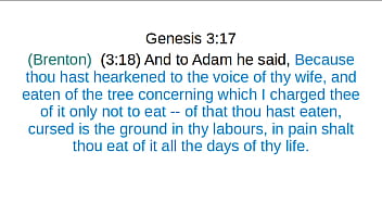 Genesis chapter 3 brenton greek translation