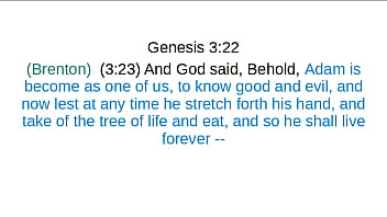 Genesis chapter 3 brenton greek translation