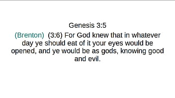 Genesis chapter 3 brenton greek translation