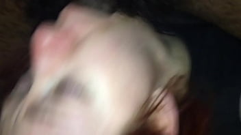 Redhead made to take black cock in her mouth