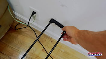 Blonde cutie annie archer rubs her pussy and gets deeply pounded