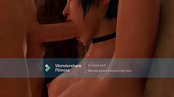 Ada wong fucked by a massive cock at a bar
