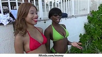 Tight teen fucks a man in front of the camera for cash 28